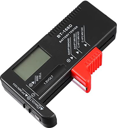 ULTECHNOVO Digital Battery Tester for Aa/aaa/9v Button Cell Batteries Portable Voltage Checker for Home and Electronics Accurate Voltage Measurement in Compact Design