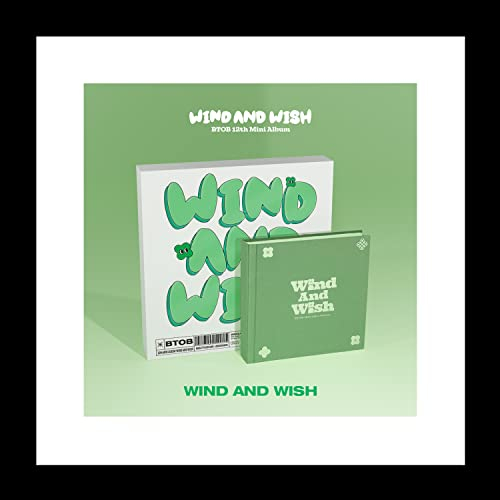 BTOB WIND AND WISH 12th Mini Album CD+POB+Booklet+Photocard+Lyrics paper+etc+Tracking Sealed (WIND Version)