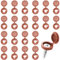 150Pcs Brown Screw Caps Hinged Plastic Screw Cover Caps for M4-M 8 Screws