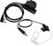 Hosie Akustisches Röhren-Headset, K-Kopf PTT Walkie Talkie Ohrhörer NATO-Stecker ABS-Material für Kommunikationsgeräte
