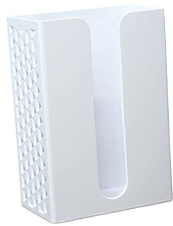 DOITOOL 1 Stück Karton Tissue-Box Taschentuchspender Zur Wandmontage Wandtuchstange Selbstklebende Toilette Servietten-Organizer Kosmetiktücher Plastik Weiß Papiertücher Japanischer Stil