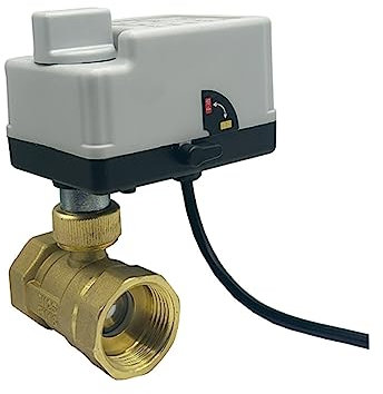 SHYISY Elektrische Kugelhähne 1/2 3/4 1 2 Zweiwege-Motorkugelhahn mit manuellem Schalter 220V 12V 24V Messing elektrischer Kugelhahn 3-Draht 2-Punkt-Steuerung (Size : 2, Color : 220VAC)