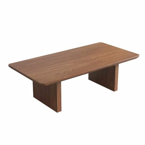 HJDSUDU Massivholz-Couchtisch Im Wabi-Sabi-Stil, Rechteckiger, Moderner, Einfacher Sofa-Couchtisch, Niedriger Tisch, Schreibtisch-Teetisch Aus Massivholz Für Wohnzimmer, Esszimmer Und Schlafzimmer