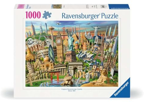 Ravensburger Puzzle 12000332 - Sehenswürdigkeiten weltweit - 1000 Teile Puzzle für Erwachsene und Kinder ab 14 Jahren,