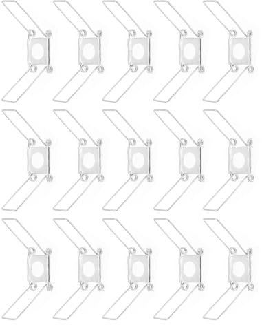 jojofuny 20 Piezas abrazadera de la lámpara clips de resorte de pantalla hebillas de soporte de pantalla tulipas para lamparas de techo pantalla de lámpara fijador de pantalla
