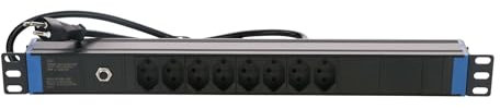 DSIT 19 Zoll Schweizer Steckdosenleiste Surge Protection Device - 8-Fach