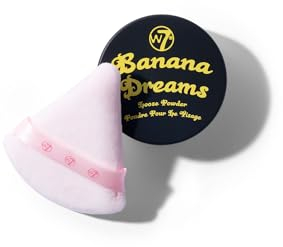 W7 Set applicazione Banana Dreams - Cipria tono giallo e spugnetta trucco triangolare Precision Powder Puff