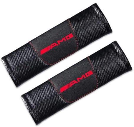 2 Pezzi Imbottiture Cinture di Sicurezza per Amg 2020-2023, Imbottiture Cintura Proteggi Copri Cintura di Sicurezza Proteggi Cintura Fodera Cuscino