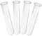 Garneck 4 Pièces Vase Tube à Essai Hydroponique en Verre - Pots de Fleurs, Tubes de Propagation de Plantes, Récipient Floral avec Pupitre