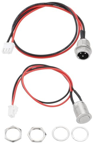 EMSea 3 Pin 2 Wire Inline Charging Port Connector Hoverboard Charging Port for Electric Scooter Plug Socket Battery Charger with Power Switch