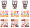 9pcs Coffee Silicone Beads, 3 Styles Colorful Focal Beads Coffee Theme Assorted Flat Coffee Cup Silicone Charms Decoration for Keychain, Pens, Crafts, Jewelry Making