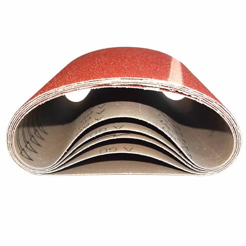 AKbase Schleifbänder | 200x480mm | P120 | 20 Stück | Körnung wählbar P40 - P400 | Gewebe-Schleifband Bandschleifpapier Bandschleifer zum Schleifen, Feilen, Schärfen und Entrosten