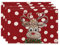 4er Set Platzset Weihnachten Tischset Weihnachten Leinen Platzdeckchen 30x45cm Winter Tischsets mit Kiefern Elch Schneeflocken Weihnachtsdeko