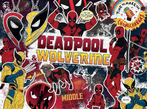 Buffalo Games - Marvel - Deadpool & Wolverine - 1000-teiliges Puzzle für Erwachsene - Herausforderndes Puzzle perfekt für Spieleabende - Fertige Größe ist 26,75 x 19,75 cm