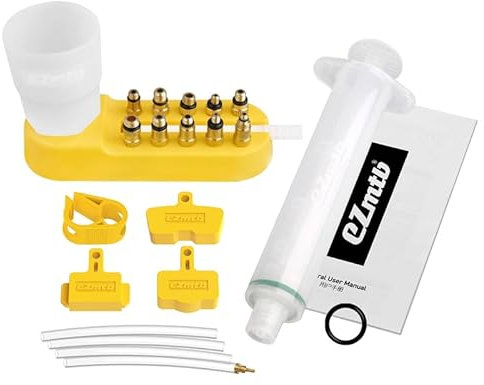 EZmtb Hydraulisches Bremsen-Set für Fahrräder, Wartung, Reparatur, Ölwechsel, kompatibel mit Shimano, SRAM, Avid, Magura, Tektro, MTB, Elektro, Straße, Gravel (Lite)