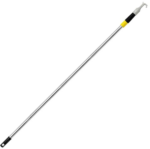 Asta Tiratenda per Lucernario per Tetto - Asta per Tende da 120 cm con Gancio, Asta Ausiliaria Interruttore Lucernario Scala Mansarda, Facile Accesso a Mansarda e Finestra Alta, Facile Montaggio e Uso