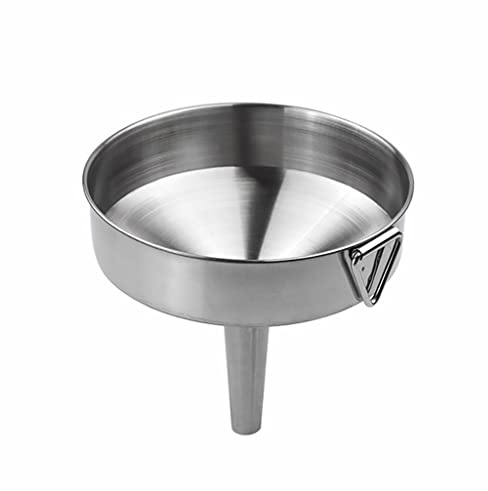 Thickened Stainless Steel Kitchen Funnel - 8-30cm Metal Funnel for Easy Liquid, Grain & Powder Transfer(20cm)