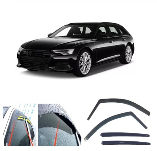 AC WOW 4x Windabweiser Regenschutz für Audi A6 S6 (C8) AVANT Kombi 2018 2019 2020 2021 2022 2023 2024 2025
