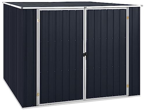 Home & Garden-Gartenhaus Anthrazit 195x198x159 cm Stahl verzinkt Möbel Wahl