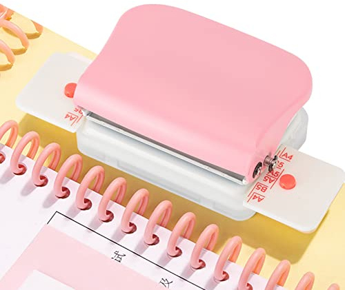 Ejoyous Hole Punch, A4/30 Loch A5/20 L?cher B5/26 L?cher Papier Puncher Lose Blatt Handbuch Stanzmaschine Pink Zum Handwerk Papier Scrapbooking -Karten Office Studio, a5 20 le puh