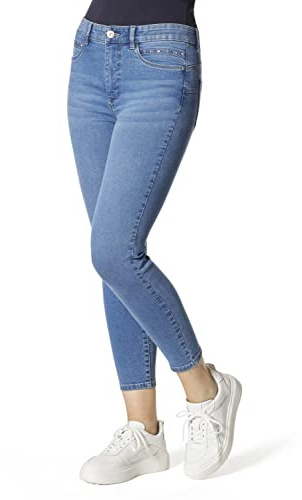STOOKER Rio Denim Season Damen 5-Pocket-Jeans Skinny Fit Denim/Jeans clean wash konisch lang