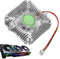 Ventola GPU - Dissipatore VGA per Schede Video in Alluminio,Dissipatore Per Computer Ufficio Casa Editing Video, Foro Chip 55mm