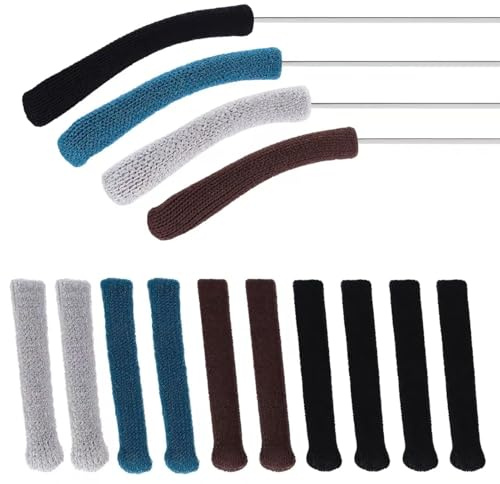 10Pcs Glasses Ear Cushions – Soft Cotton Anti-Slip Ear Grips, Comfortable Durable Temple Tips for Sunglasses & Eyeglasses, Glasses Arm Covers for Home/Travel/Daily