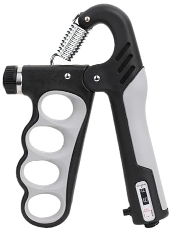 Swiftctrl Hand Grip Musculation Main, Réglable de 5 à 100kg Poignet Musculation avec Compteur, Avant Bras Muscu Trainer - Pour les sportifs et la