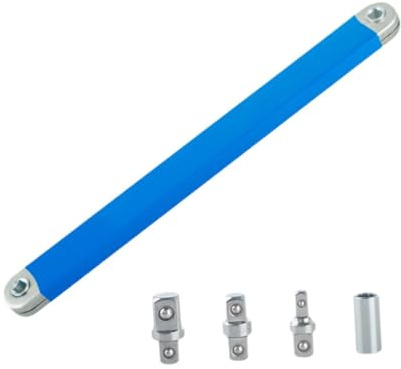 Baoblaze Set Chiave di Prolunga Offset, Prolunga Chiave a Cricchetto Utensile Manuale, Set di Chiavi di Prolunga a Portata Stretta per Aree Difficili da Raggiungere