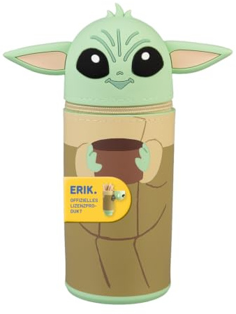 Grupo Erik Star Wars Grogu Federmäppchen Mäppchen Merch | Federmappe Stift Etui Schule 1 Fach - Federtasche Mädchen und Jungen Schlampermäppchen Geschenke zur Einschulung
