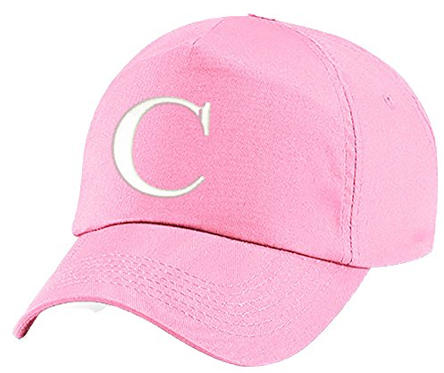 4sold Unisex Bindemütze Babymütze Jungen Mädchen Mütze Baseball Cap Rosa Hut Kinder Kappe Alphabet A-Z (C)