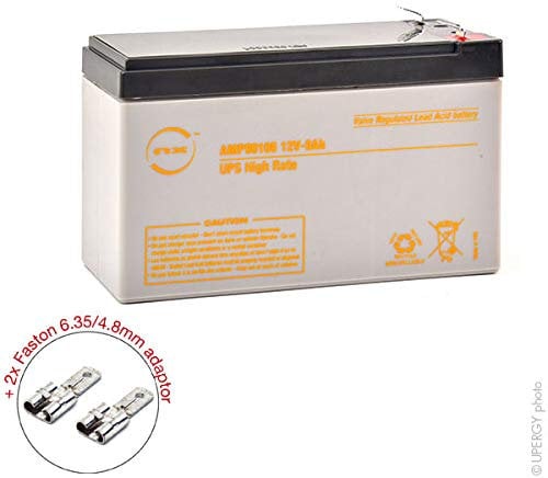NX - Batterie Plomb AGM 9-12 UPS High Rate 12V 9Ah F4.8