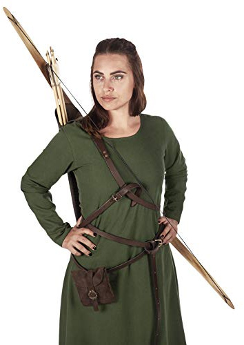 Andracor - Langes Mittelalter Unterkleid aus Baumwolle - Verkleidung - Kostüm - Wikinger, Fantasy & Cosplay