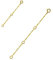 WINNICACA Necklace Extender s925 Sterling Silver 18k Gold Plated Necklace Extender 2 Pieces Set
