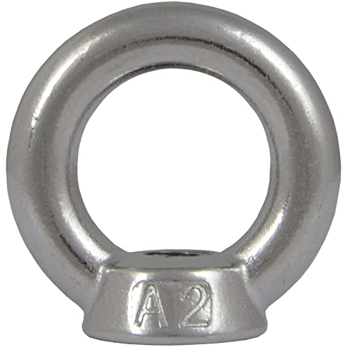 FASTON Ringmuttern M10 Edelstahl 304 (1 Stück) Öse Ösenmutter Augenmutter Transportöse