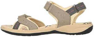 Mountain Warehouse Sandales Athens à imprimé pour femme - Chaussures respirantes - Doublure en néoprène - Semelle extérieure en caoutchouc - Sangles Velcro réglables Beige 39