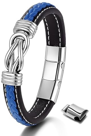 UNIQAL | Unendlichkeit Leder Armband ETERNAL Infinity Bracelet | Geschenk box | Magnetverschluss