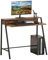HOMCOM Writing Desk Computer Table Home Office PC Laptop Workstation Storage Shelf 100L x 45W cm Rustic Brown