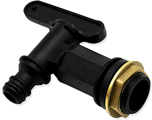 Water Butt Tap Hosepipe Rain Barrel/ ¾ BSP Thread Replacement Tap Plastic Snap-Fit Connector Beer Home Brew