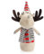 com-four® Elchfigur für die Weihnachtsdeko, winterliche Rentier-Figur als schwedische Dekoartikel, niedlicher Kantenhocker als Raumschmuck oder Geschenk (1 Stück - rot)