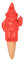 Fisura – Autorriego para macetas Original. Riego automático con Forma de gnomo. Riego para Plantas de Interior con Capacidad de 100 mililitros. Material: Terracota. (Rojo)