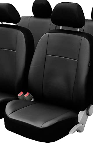 ERJOT Bus Kunstleder Schwarz nur FAHRERSITZ Universalle Sitzbezüge Schonbezüge