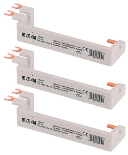 Eaton Lot de 3 barres de pontage verticale 16mm², 1P+N, pour interrupteur différentiel