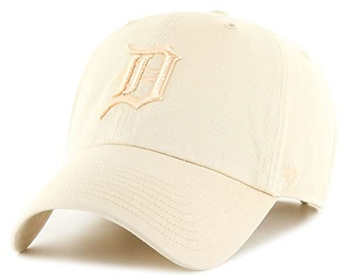 '47 Brand Strapback Cap - CLEAN UP Detroit Tigers Natural