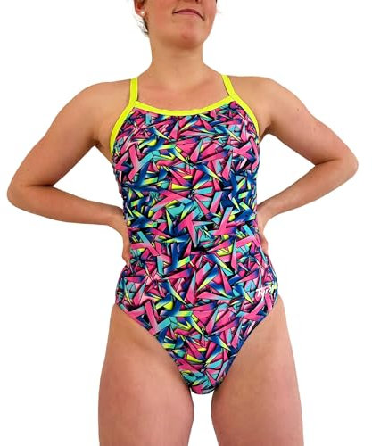 Tyron Badeanzug T-Art TS-4400 (38) | Hochelastisch | Schnelltrocknend | Training & Wettkampf | Hobby & Freizeit