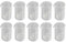 10 Stück 10 Ml Borosilikatglas-Becherglas, Messbecher aus Glas, Labor-Zylinderbecher für Lehrexperimente