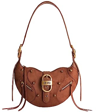 JW PEI Damen Tessa Umhängetasche - Wildleder Dunkelbirkenbraun