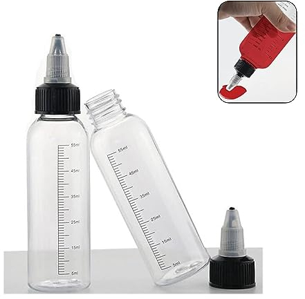 Lot de 6 Bouteilles Compressives de 230 ML, Bouteille Sauce, Bouteilles de Distribution Graduée, Distribution en Plastique Squeeze pour Ketchup,Vinaigre Et Huile d'olive, La Cuisson