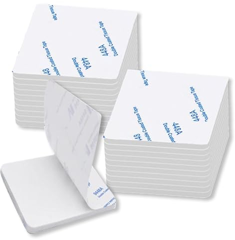 200 Stück Klebepads Doppelseitig Extra Stark, Klebepads Doppelseitig Schaumstoff zum Basteln, Doppelseitiges Klebeband Doppelseitige Schaumstoff Doppelseitige Klebepads für Bilder Auto Zuhause