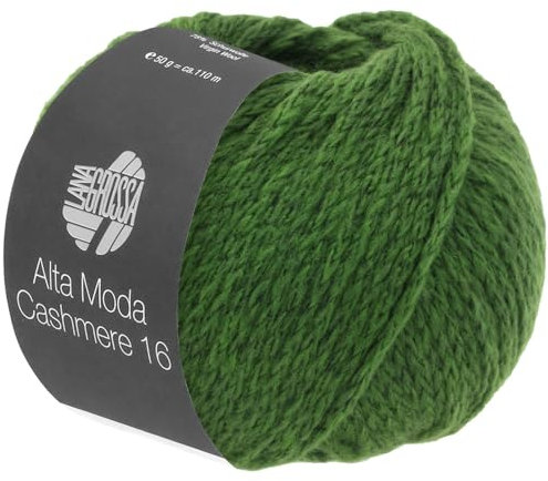 LANA GROSSA Alta Moda Cashmere 16 | Feinste 16 Mikron Merinowolle mit Kaschmiranteil | Handstrickgarn aus 78% Schurwolle (Merino) 12% Kaschmir & 10% Polyamid (Nylon) | 50g zum Stricken | 110m Garn 67